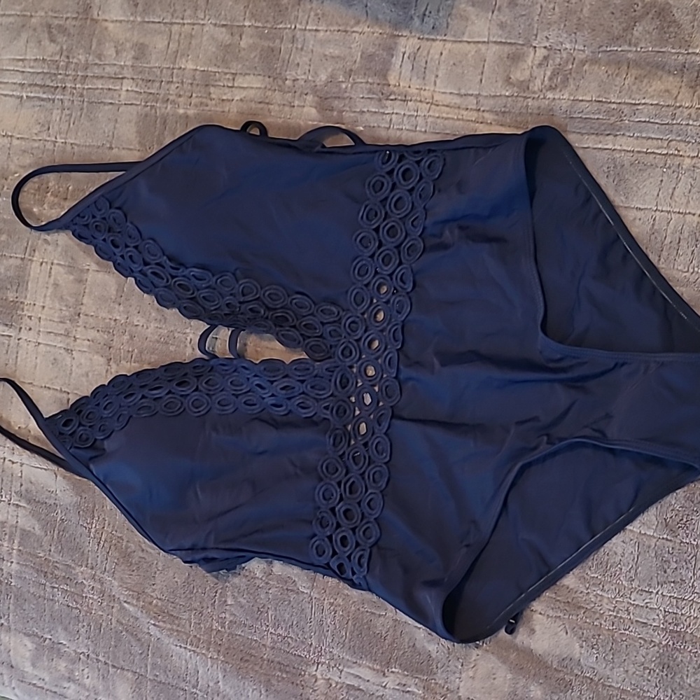 Shein navy blue swimsuit